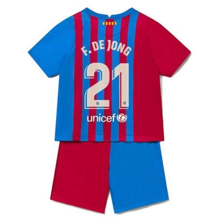 Camisola FC Barcelona F. De Jong 21 Criança Equipamento Principal 2021-22
